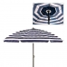 Пляжный зонт Aktive Zils/Balts Metāls 240 x 222 x 240 cm (4 gb.)