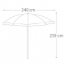 Пляжный зонт Aktive Zils/Balts Metāls 240 x 222 x 240 cm (4 gb.)