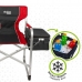 Sammenleggbar campingstol Aktive Grå Rød 61 x 92 x 52 cm (2 enheter)