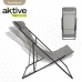 Foldable hammock Aktive Grey 52 x 87 x 77 cm (4 Units)