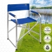 Foldable Camping Chair Aktive Blue 56 x 78 x 49 cm (4 Units)