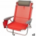 Αναδιπλούμενη Καρέκλα με Προσκέφαλο Aktive Menorca Κόκκινο 51 x 76 x 45 cm (x2)