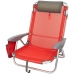 Sammenfoldelig stol med nakkestøtte Aktive Menorca Rød 51 x 76 x 45 cm (2 enheder)