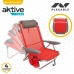 Складной стул с подголовником Aktive Menorca Красный 51 x 76 x 45 cm (2 штук)