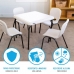 Child's Table Lifetime White Foldable 61 x 53,5 x 61 cm Steel Plastic