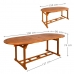 Раздвижной стол Aktive 200 x 74 x 90 cm древесина акации