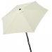 Umbrelă de soare Aktive 300 x 248,5 x 300 cm Jeklo Aluminij Kremna Ø 300 cm
