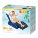 Inflatable Pool Chair Intex Floating Recliner Blue White 180,3 x 66 x 134,6 cm (3 Units)