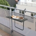 Masă Pliabilă Aktive Pentru atârnare la balcon Oțel 60 x 66,5 x 40 cm (4 Unități)