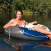 Inflatable Pool Chair Intex River Run Blue White 135 x 13,5 cm (6 Units)