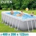 Pool Aftageligt Intex 400 x 200 x 122 cm