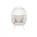 Градинско кресло DKD Home Decor Бял Метал синтетичен ратан 99 x 71 x 147 cm