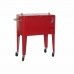 Ψυγείο DKD Home Decor Κόκκινο Με τροχούς 74 x 43 x 80 cm Χάλυβας πολυπροπυλένιο 56 L (74 x 43 x 80 cm)