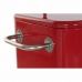 Fridge DKD Home Decor Red With wheels 74 x 43 x 80 cm Steel polypropylene 56 L (74 x 43 x 80 cm)