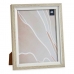 Photo frame 24 x 2 x 29 cm Crystal Beige White Plastic (6 Units)