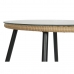 Komplet Miza in 2 stola DKD Home Decor Siva Kovina Kristal sintetični ratan 55 x 55 x 47 cm