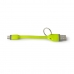 Кабель Micro USB Celly USBMICROKEYGN 0,12 m Зеленый