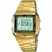 Men's Watch Casio DATABANK Golden (Ø 38 mm)