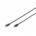 USB-C-kabel Digitus AK-300138-010-S Sort 1 m