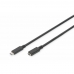 USB-C kabel Digitus AK-300210-007-S Černý 70 cm