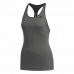 Women's Sleeveless T-shirt Adidas 3 Stripes Tank Dark grey