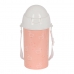 Bottle with Lid and Straw Safta Patito Pink PVC 500 ml