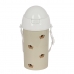 Bottle with Lid and Straw Safta Puppy Beige PVC 500 ml