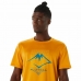 Herren Kurzarm-T-Shirt Asics Fujitrail Logo Orange