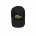 Sportinė kepurė Lacoste Logo Oversize Juoda Vienas dydis