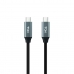 Καλώδιο USB C NANOCABLE 10.01.4301-L150 1,5 m Μαύρο 4K Ultra HD