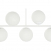 Stropna svjetiljka DKD Home Decor 98 x 45 x 30 cm Kristal Metal Bijela 50 W