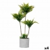 Planta Decorativa Palmeira 20 x 70 x 20 cm Cinzento Cimento Verde Plástico (4 Unidades)