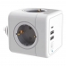 Multipluggskube Silver Electronics 9522 CUBO