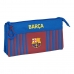 Trigubas penalas F.C. Barcelona M744 22 x 12 x 3 cm Kaštoninė Tamsiai mėlyna