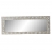 Wall mirror DKD Home Decor White Natural Crystal Mango wood MDF Wood Indian Man Stripped 170 x 3 x 63 cm