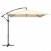 Пляжный зонт Aktive BANANA 300 x 250 x 300 cm Alumīnijs Krēmkrāsa