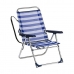 Polstrovaná Skládací židle Alco Námořník Bílý Hliník Námořnický Modrý