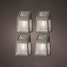 Nástenná Lampa Lumineo 898174 Solárny LED Svetlý 4 kusov 5 Lm