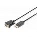 Кабел DisplayPort Digitus AK-340306-020-S Черен 2 m