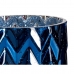 Jarrón Tallado Espiga Azul Cristal 11,3 x 19,5 x 11,3 cm (6 Unidades)