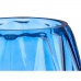 Váza Vyřezávaný Kosočtverce Modrý Sklo 13,5 x 19 x 13,5 cm (6 kusů)