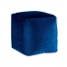 Puff Terciopelo Azul 30 x 30 x 30 cm (4 Unidades)