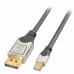 Mini DisplayPort til DisplayPort-adapter LINDY 36310 Grå 50 cm