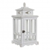 Latern DKD Home Decor Бял Кристал Бор (22.5 x 22.5 x 47 cm)