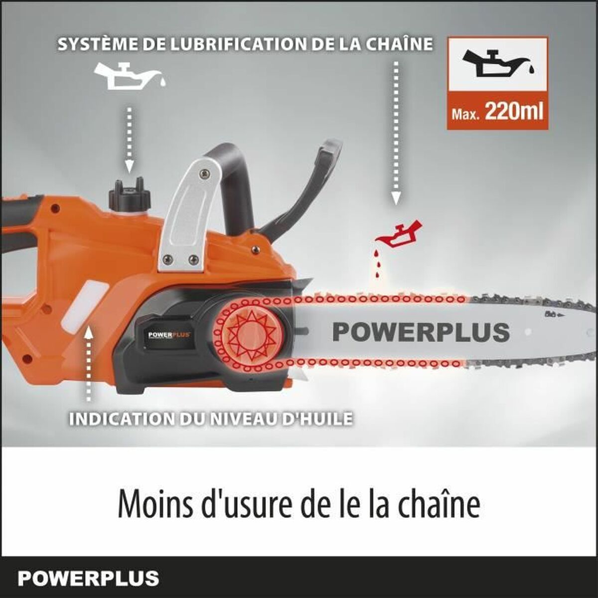 Akumulatora motorzāģis Powerplus 30 cm