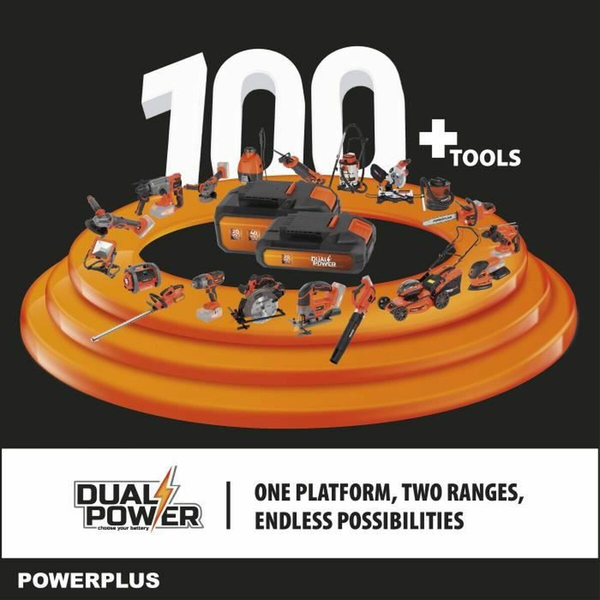 Akumulatora motorzāģis Powerplus 30 cm