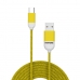 USB-C Cable to USB Celly PT-TC001-5Y Yellow 1,5 m