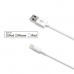 Cabo USB para Lightning Celly USBLIGHT 1 m Branco