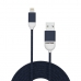 Kabel USB na Lightning Pantone PT-LCS001-5N Tmavě modrá 1,5 m
