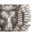 Figurine Décorative Lion Argenté 28 x 38,5 x 11,5 cm (4 Unités)
